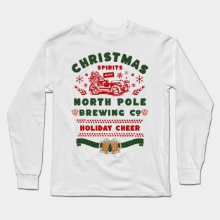 Christmas Spirits North Pole Brewing Co. Long Sleeve T-Shirt